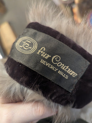 Vintage Fur Couture Beverly Hills Mink Scarf w/ Tails