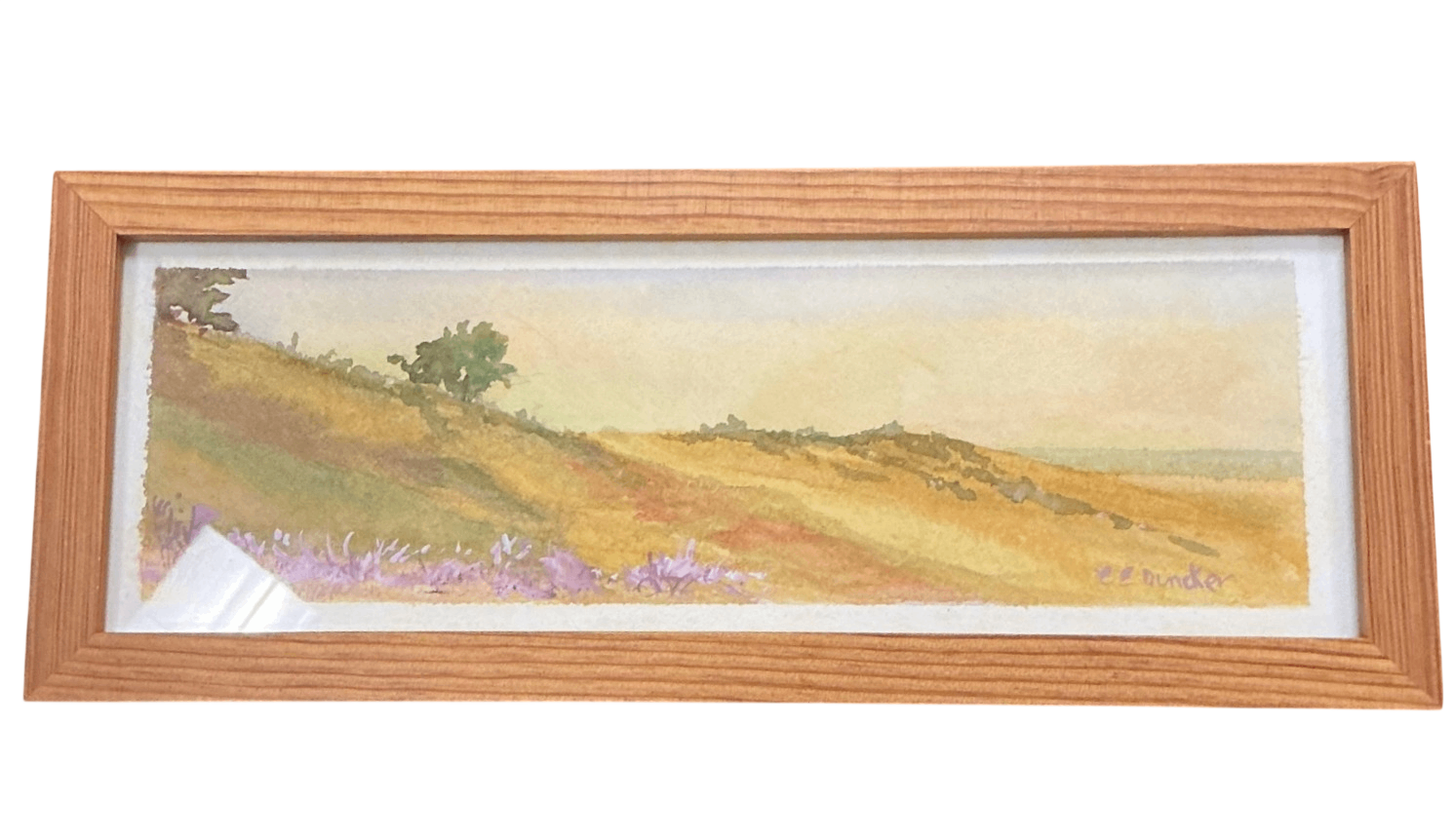 Watercolor Landscape by Eleanor E. Duncker (American, b. 1936) — 11" x 4"