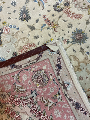 Persian Tabriz Silk & Wool  Rug 6x10