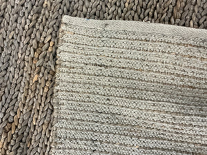 Natural Jute Chunky Textured Weave Area Rug, Approx. 9'3" x 11'9"