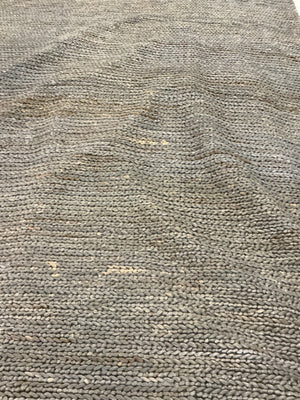 Natural Jute Chunky Textured Weave Area Rug, Approx. 9'3" x 11'9"