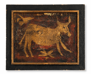 Lucile Brokaw "Sacred Cow" art 1958