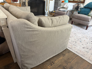 Restoration Hardware Gray--  2 slipcovers