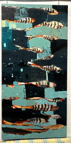 Sherri Belassen "School of Fish" 30x60