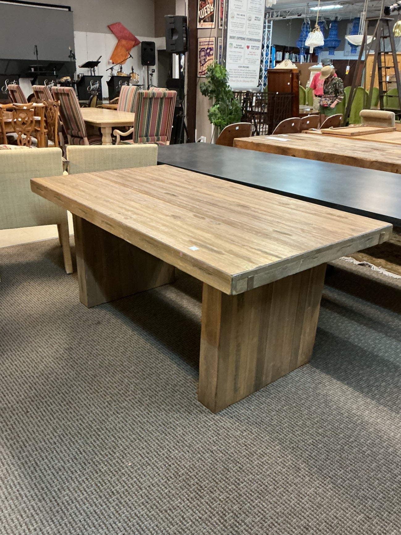 PIC *Wood Dining Table - 68" x 38" x 30"