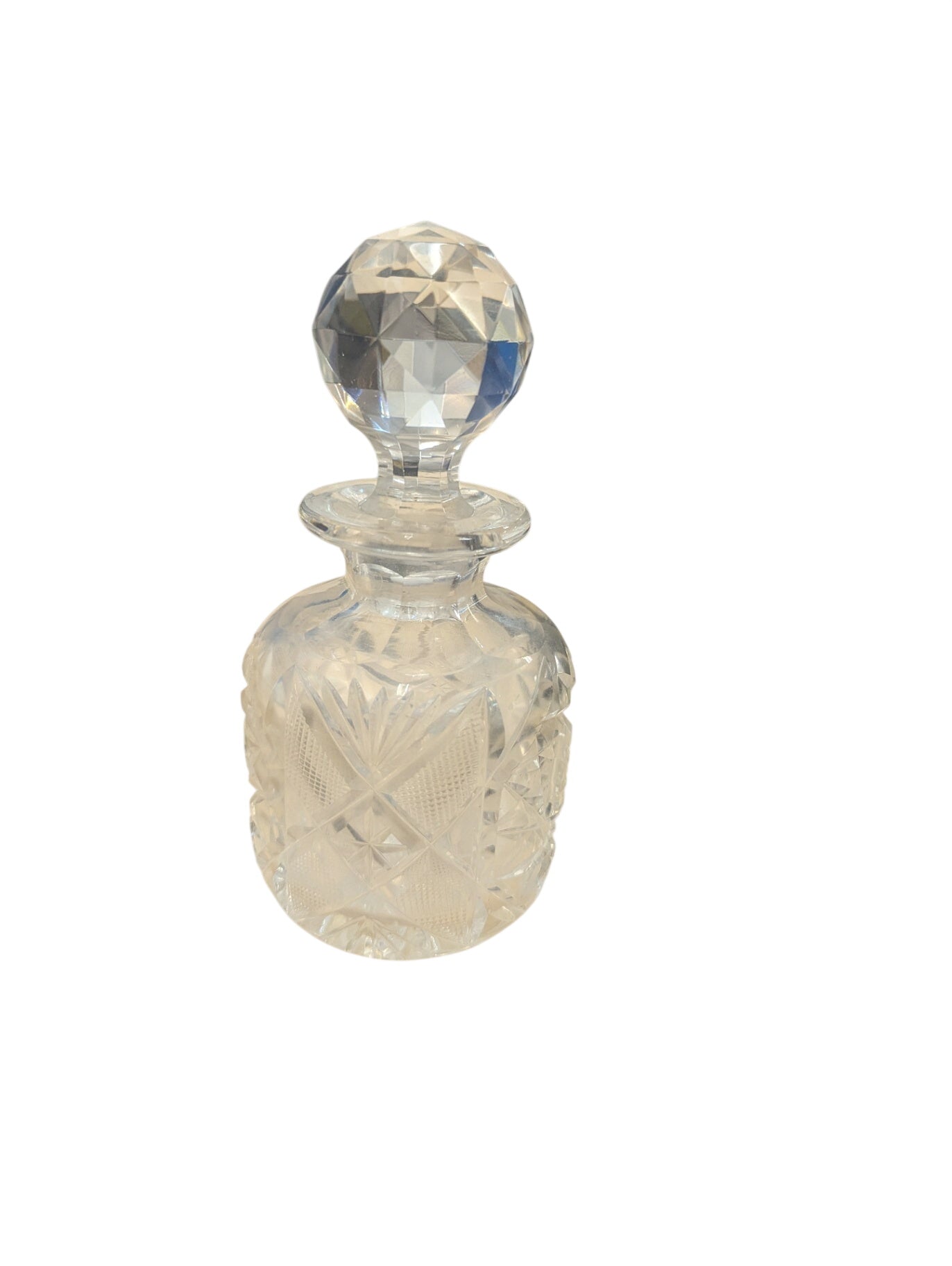 Small Lead Glass Decanter 6.5"