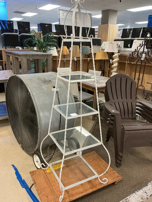 Four-Tier Victorian-Style Glass Shelf - 25" x 72"