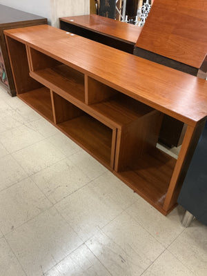 Danish Teak Two-Piece Expanding Puzzle Bookcase 77x18x26