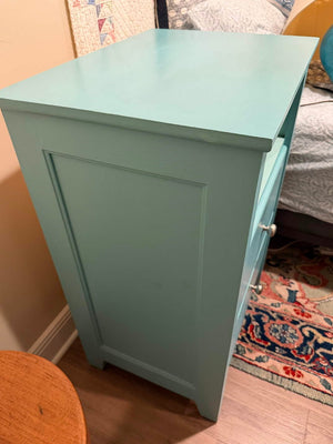 Green Solid Wood night stand