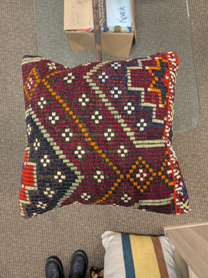 NEEDS APPROVAL** Killim Pillow 15" x 15" Discounted