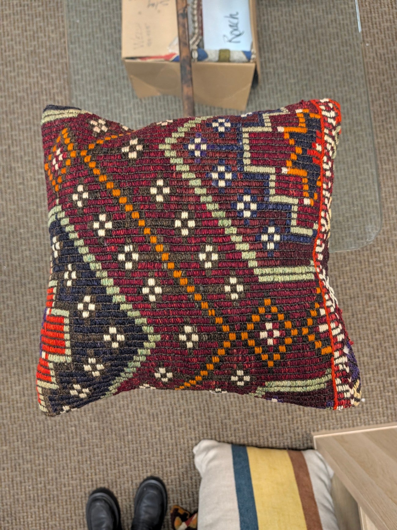 NEEDS APPROVAL** Killim Pillow 15" x 15" Discounted