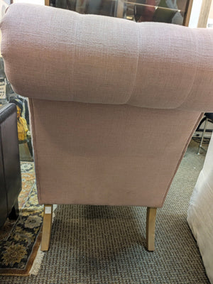 Modern Pink Tufted Slipper Chair
