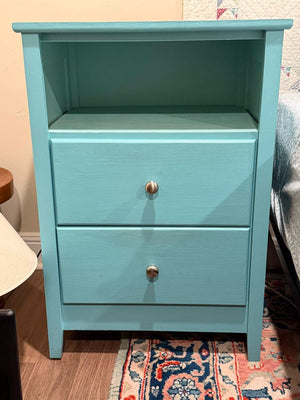 Green Solid Wood night stand