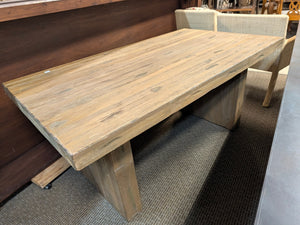 Wood Dining Table - 68" x 38" x 30"