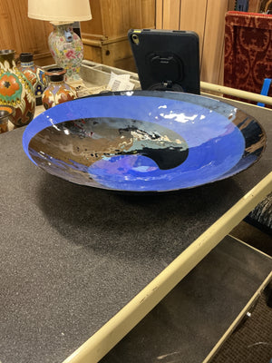 Large 18" Round  Decorative Ceramic Shallow  Bowl