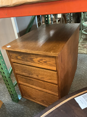 Oak 3 Drawer Cabinet