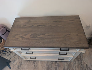 Aspenhome Aged Ivory Oak Wood 41" x 15" x 31" Dresser