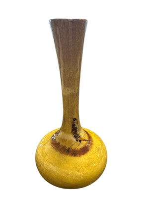 Polia Pillin Signed Yellow Bird Mid-Century California Studio Pottery Vase (7 in.)