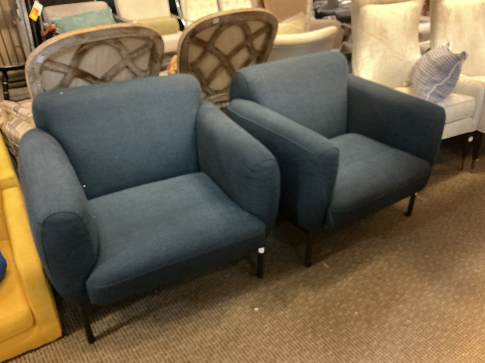 2 Blu Dot Puff Puff Lounge Chairs (pair)
