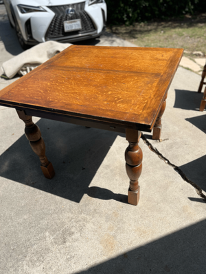 Oak Draw Leaf / Expandable Dining Set (table + 4 chairs) 