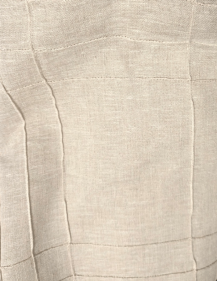 Curtains Tan w/ Design L100" x W50" PAIR