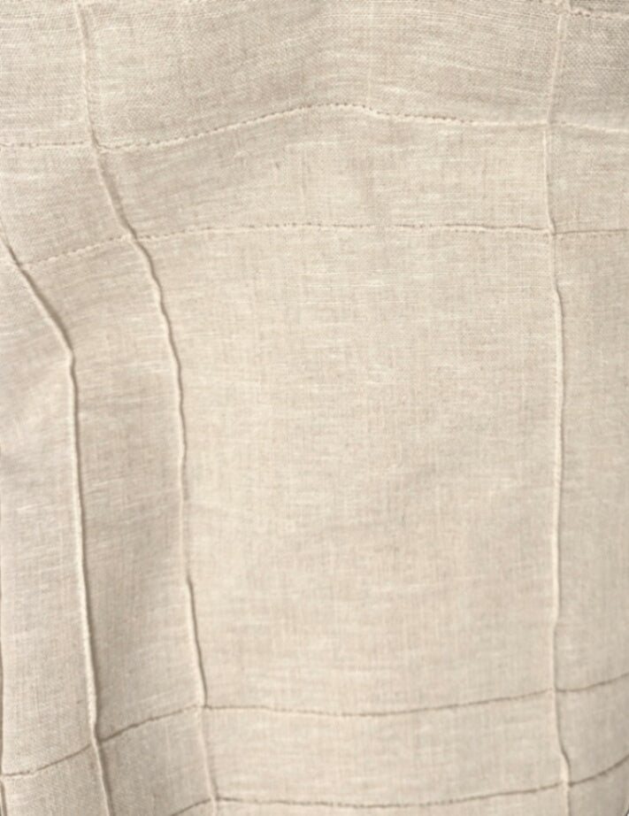 Curtains Tan w/ Design L100" x W50" PAIR