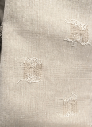 Curtains Tan w/ Distressd Pattern L100" x W51" PAIR