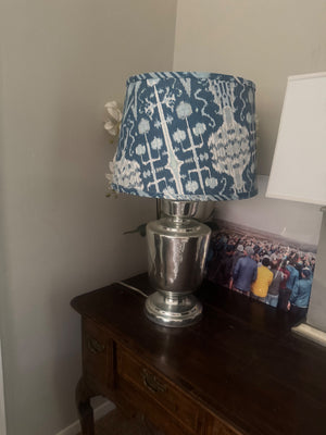 Rooms and Gardens Lamp Aegean fabric shade 30x 24
