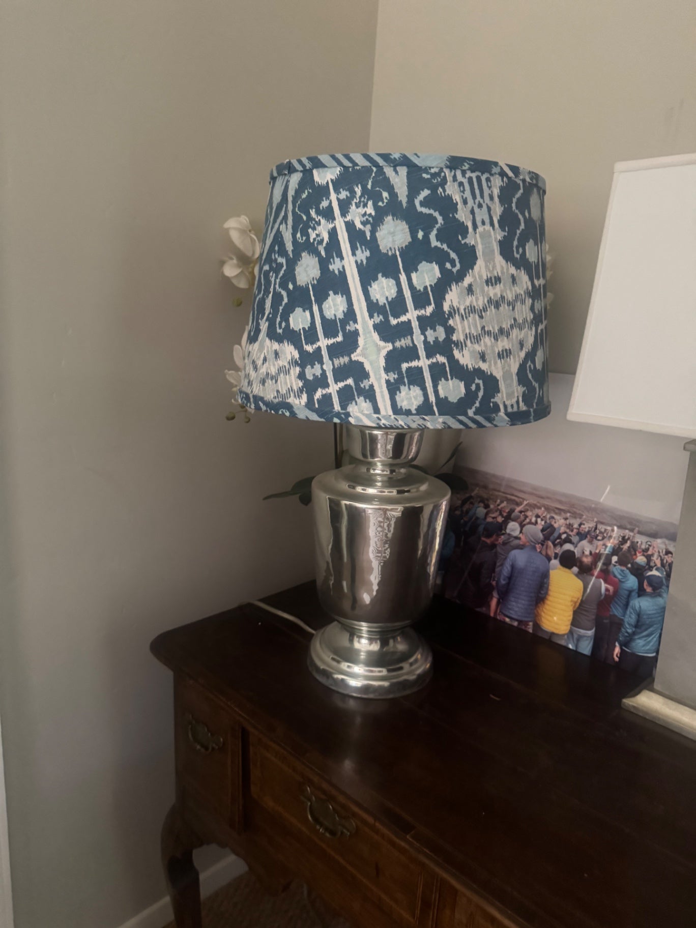 Rooms and Gardens Lamp Aegean fabric shade
