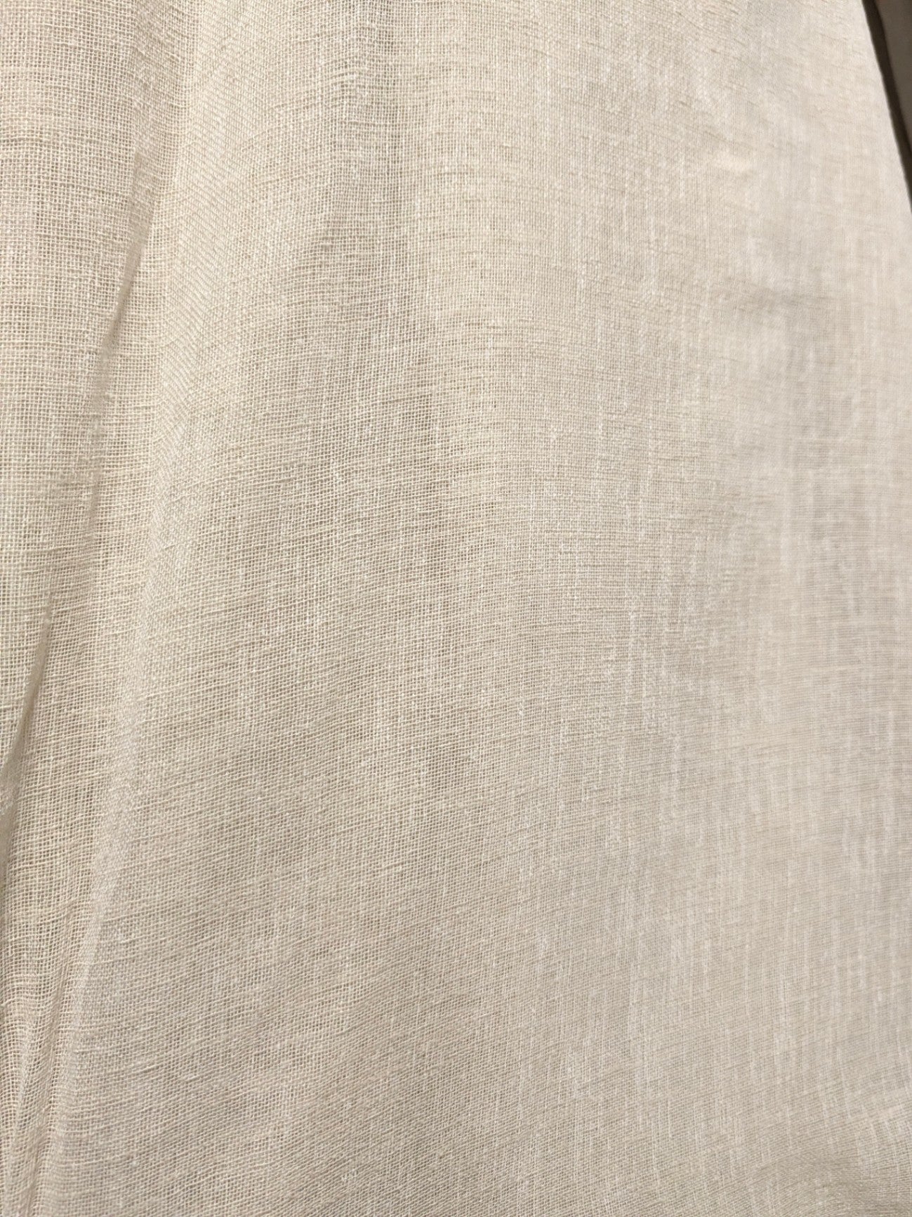 Curtains Sheer Cream Colored L123" x W110" PAIR