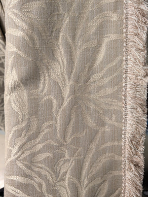 Curtains Tan/Gold w/ Pattern L105" x 86" PAIR