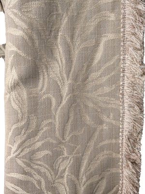 Curtains Tan/Gold w/ Pattern L105" x 86" PAIR