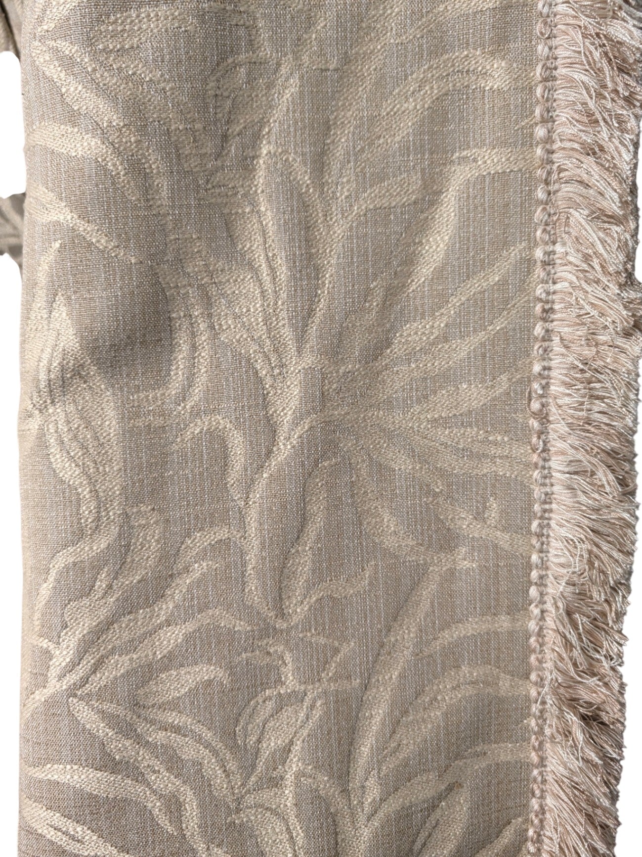 Curtains Tan/Gold w/ Pattern L105" x 86" PAIR