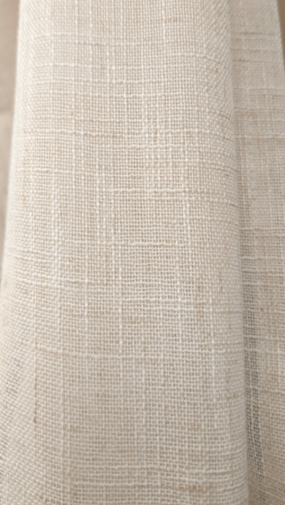 NEEDS APPROVAL Curtains Shorter Sheer Cream 52" x 82"
