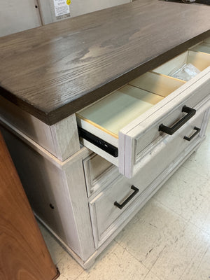 Aspenhome Aged Ivory Oak Wood 41" x 15" x 31" Dresser