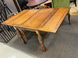 Oak Draw Leaf / Expandable Dining Set (table + 4 chairs) 
