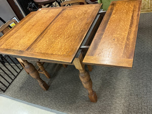 Oak Draw Leaf / Expandable Dining Set (table + 4 chairs) 