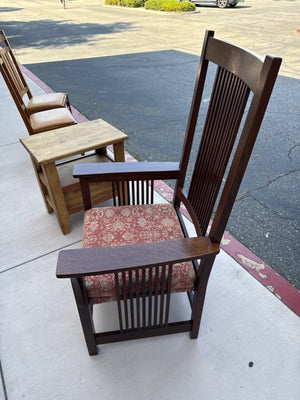 Stickley Brothers “Quaint Furniture” Mission Oak Spindle-Back Armchair, c. 1910–1920