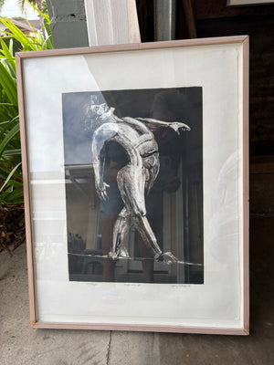 Gary Chafe Monotype "High Wire Act" 21" x 26"