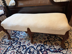 Beige Fabric/Wood