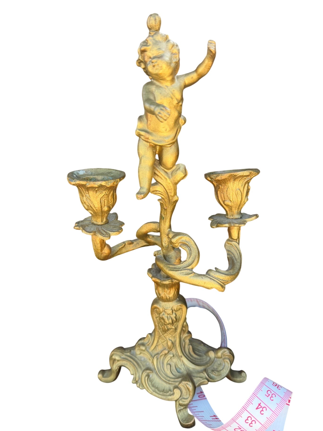 Ornate Candelabra with a Cherub Figure