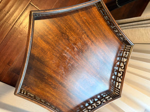 Rust Brown Carved wood / burl