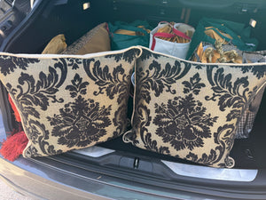 Gold and Black Fabric