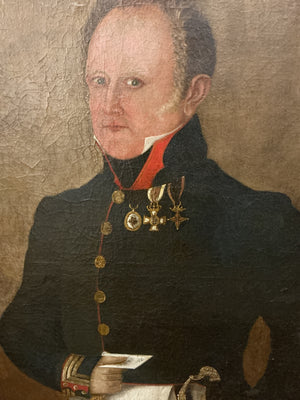 19 century portrait of European officer