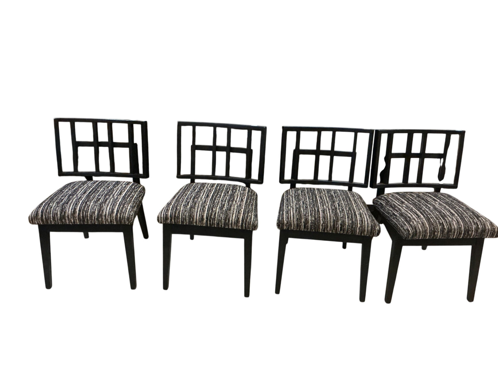 Modern Open-Slat back Dining Chairs (set of 4)