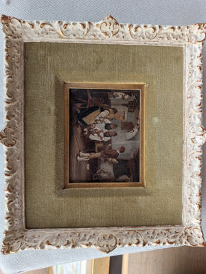 Attributed to ”Ludwig Bloom Siebert Oil On Wood "Bad Joke" 11"*9.5"