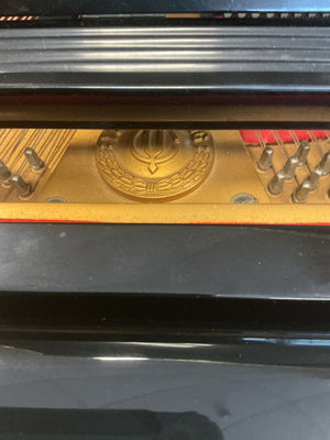 Young Chang Polished Ebony Baby Grand Piano with Bench
