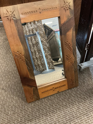 Carved Wooden Wall Mirror 20x30