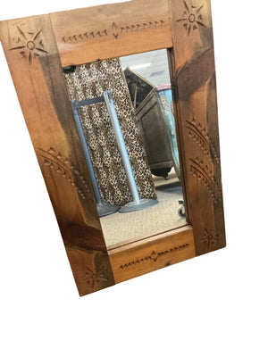 Carved Wooden Wall Mirror 20x30