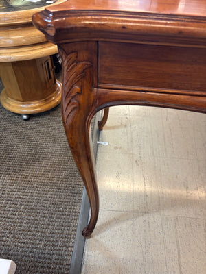 Louis XV Style Figured Wood Occasional Table 37 x 25 1/2 x 29